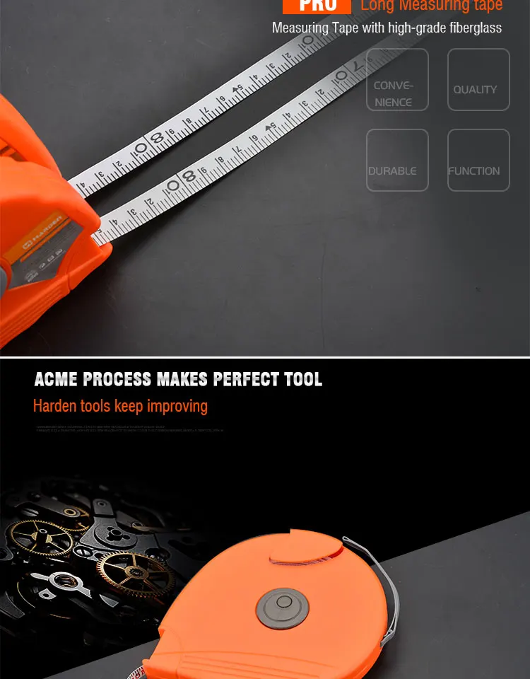 Professional Custom Tape Measure Soft Long 20m / 30m Meter Measuring Tape