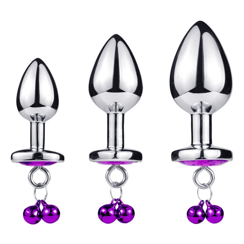 Intimate Metal Anal Plug with Crystal Jewelry