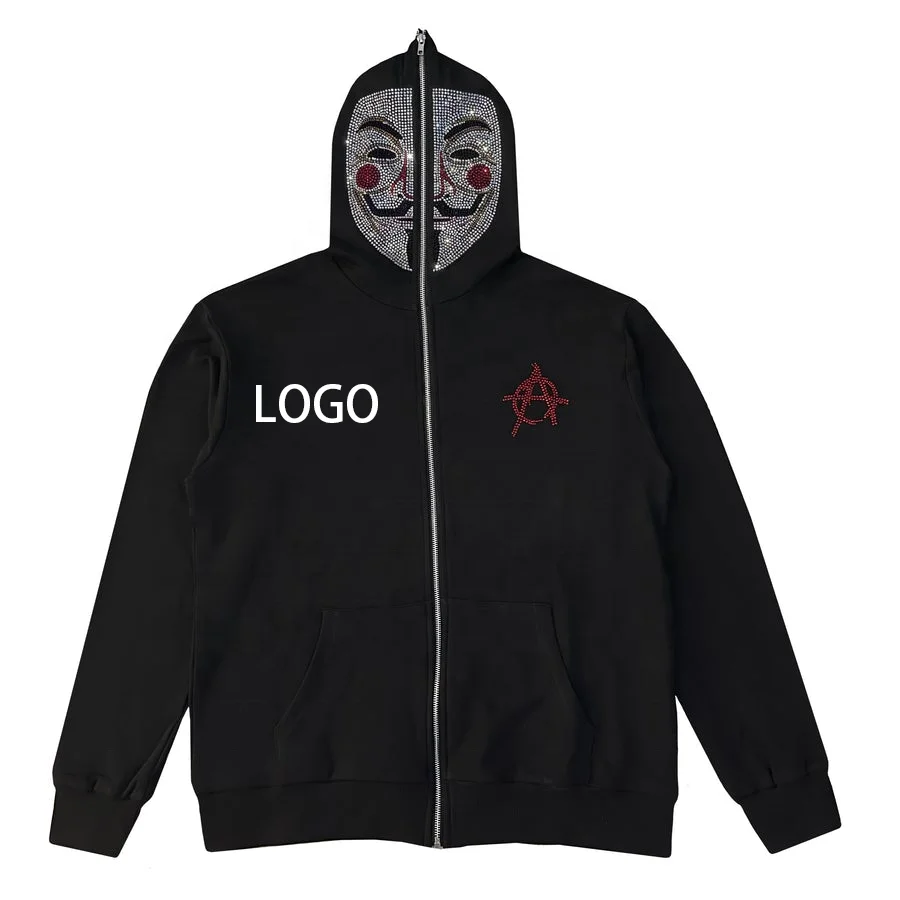 Rhinestone Custom Hoodies For Men Rhinestone Custom Hoodies