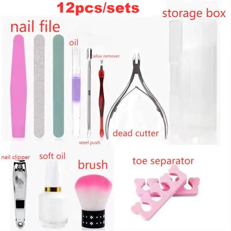 
professional nail salon tools manicure pedicure nail art tools set personal home use nail art tools kits 