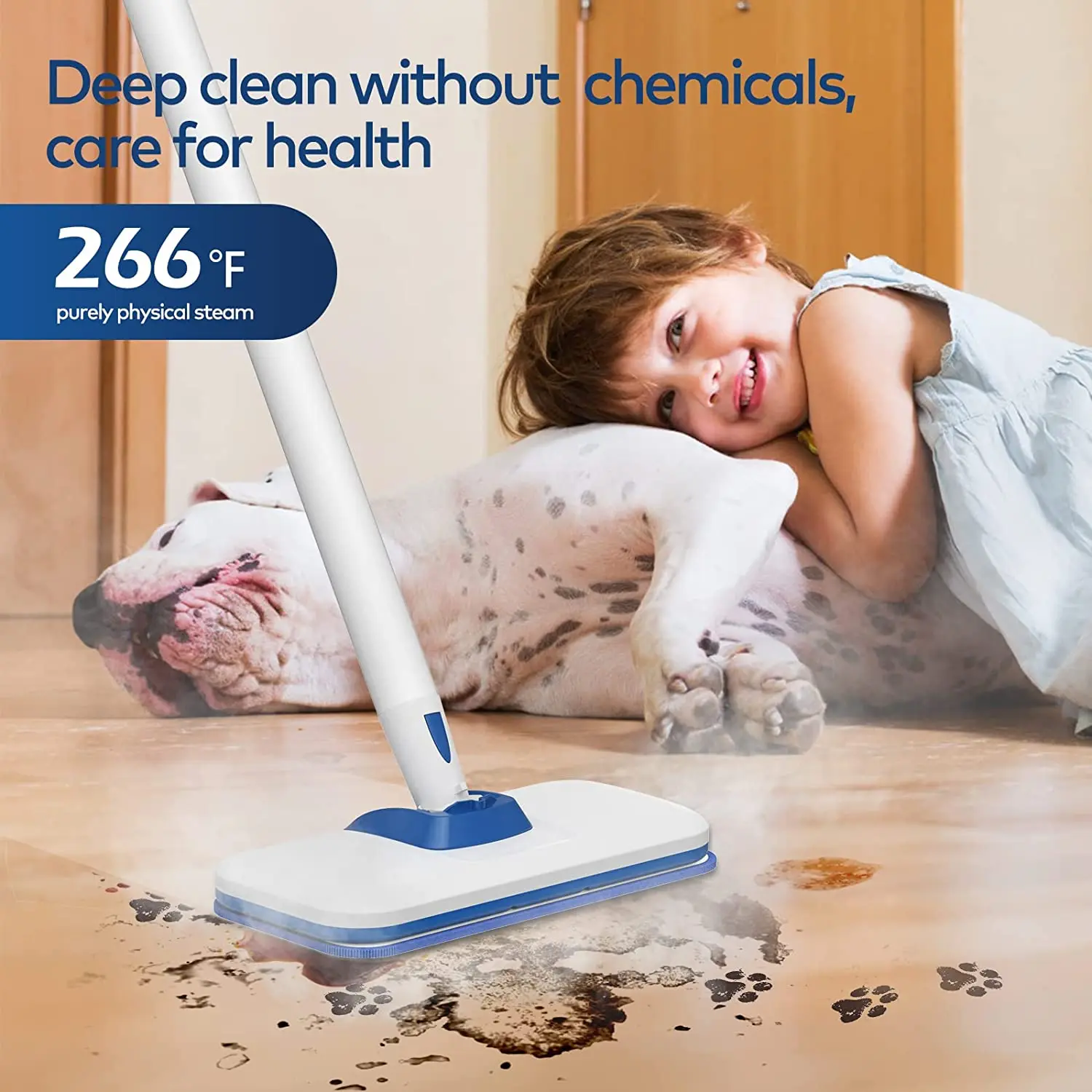 Mop X5 Basic Mop 5 in 1 All Purpose Hand Held Steam Cleaner for Home Use, with 18 Piece Optional Accessory Kit