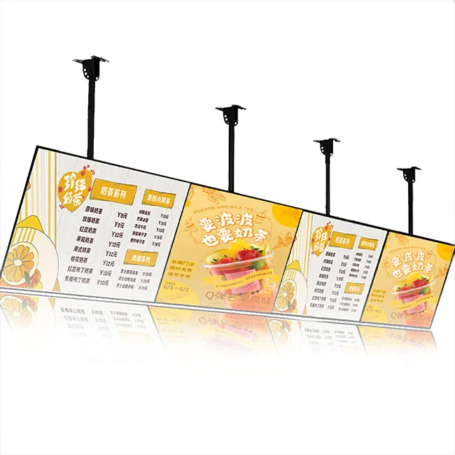 Restaurant Aluminum Frame Signage LED Light Box Display Outdoor Backlit Advertising Acrylic Light Box Sign Boards for Business