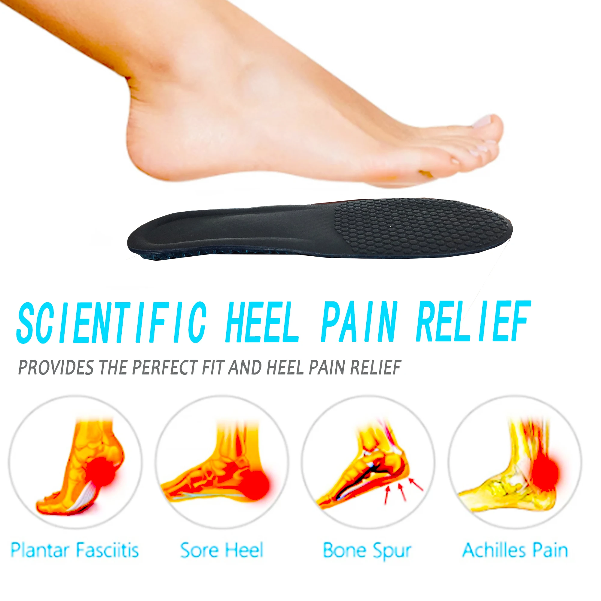 ALZATE Altezza 2/3/4cm GEL A NIDO D'APE Aumento Di Sollevamento Del - Foto 10