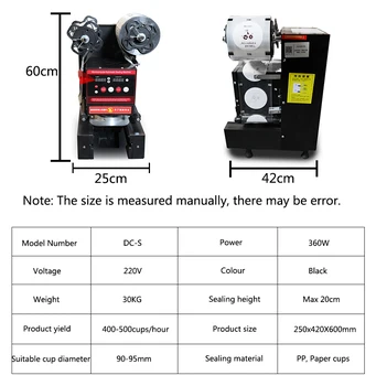プラスチック紙コップ用全自動カップシール機ホットドリンクカップ