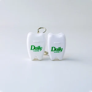 Daily Care Good Price Tooth Shape Storage Box Nylon Teeth Clean Flosser Home Use Gum Clean Dental Floss Pick for Kid