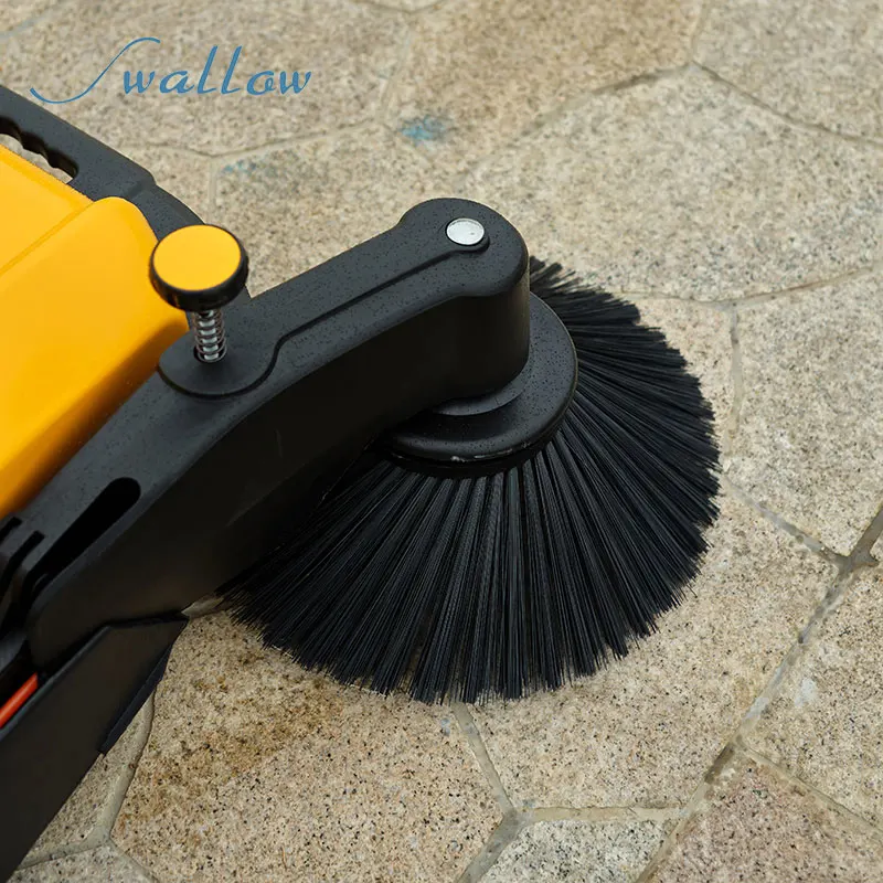 New Walk-Behind Floor Sweeping Machine Manual Street Sweeper with Core Motor Component Ground Cleaning Machine for Hotels