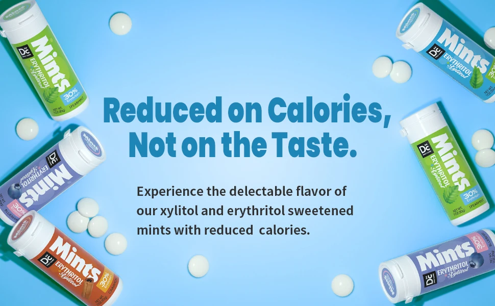 Xylitol Peppermint Sugar Free Candy Mints Promote Oral Health Dry Mouth