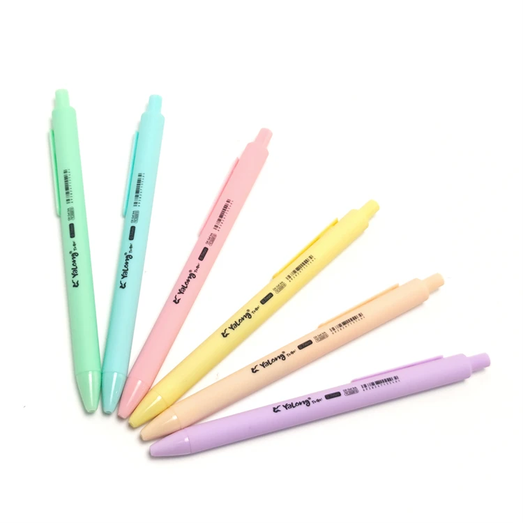 Пользовательские новые пастельные цвета полу милые гелевые ручки 0,7 мм офисные шариковые ручки макаронные цветные гелевые ручки с логотипом