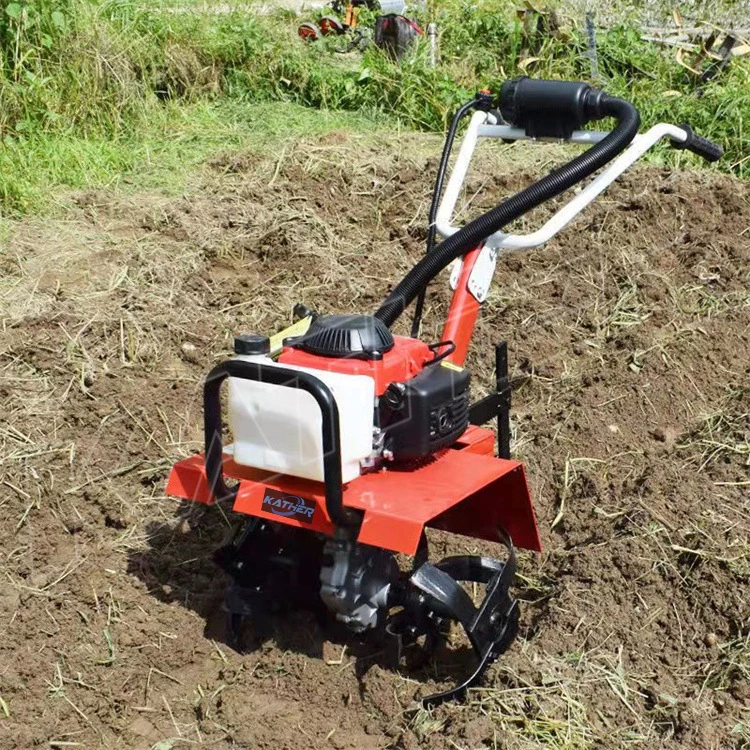 4 stroke power tiller weeder portable garden mini rotary tiller cultivator gasoline agriculture machine farm soil cultivator-23