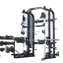 Wholesale Steel Smith Machine Comprehensive Strength Training Body Building Multi-Function Station Focusing Chest Arms for gym