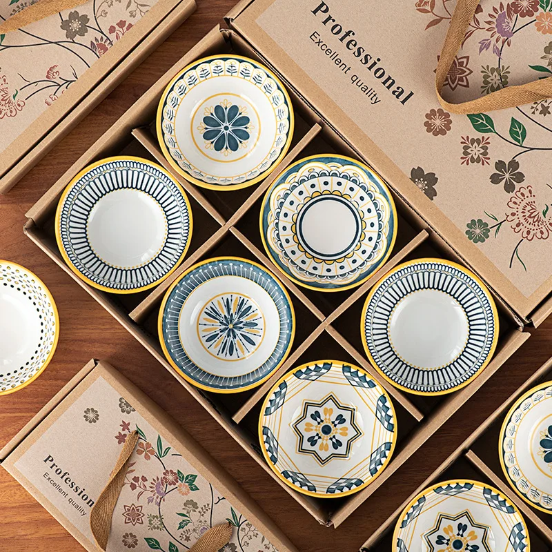 Factory Direct Sales Porcelain Bowls Set of 1/2/4/6pcs Ceramic Tableware 4.5 "bowl Salad Bowl Dinnerware Set for Gift