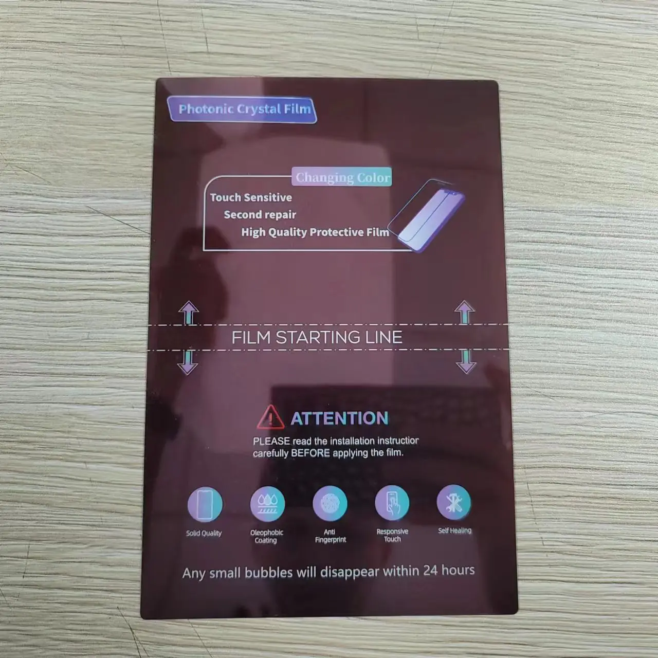 FOSIDA New Style Self Healing Colorful Photonic Crystal HD TPU Mobiles Screen Protector Cutting Raw Materials Film Tpu Hydrogel