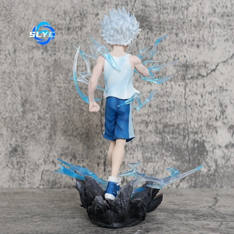 Ciyoulio Killua Zoldyck Figur – Anime Q-Version, Sitzende Pose, Ca. 8 Cm Groß, Aus PVC, Perfekt Als Deko Oder Geschenk