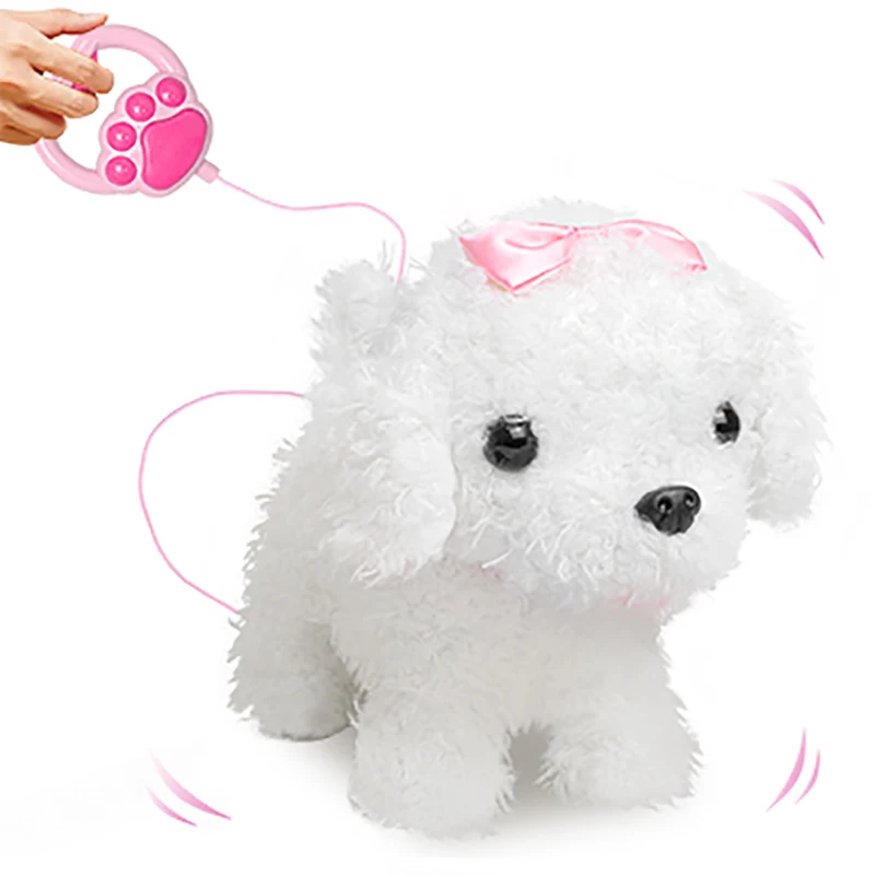 High Quality Walking Waggling Dog Toys With Controller Plush Electric Barking Squeaky Realistic