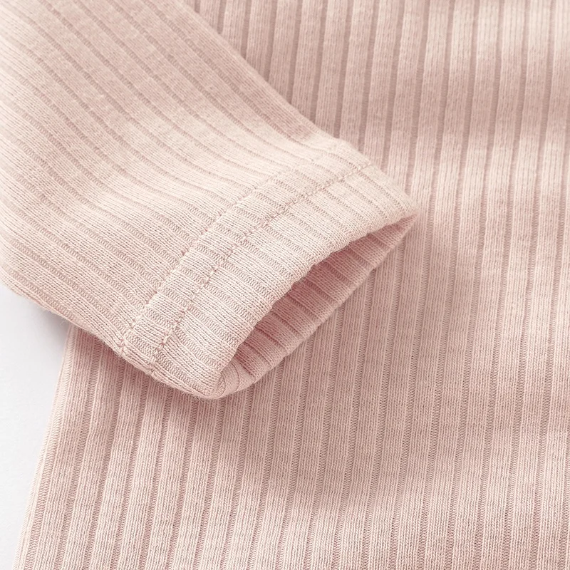 Оптовая продажа, Детские хлопковые Пижамные комплекты из органического трикотажа с длинным рукавом, весна-осень, 4x2, детская одежда для сна