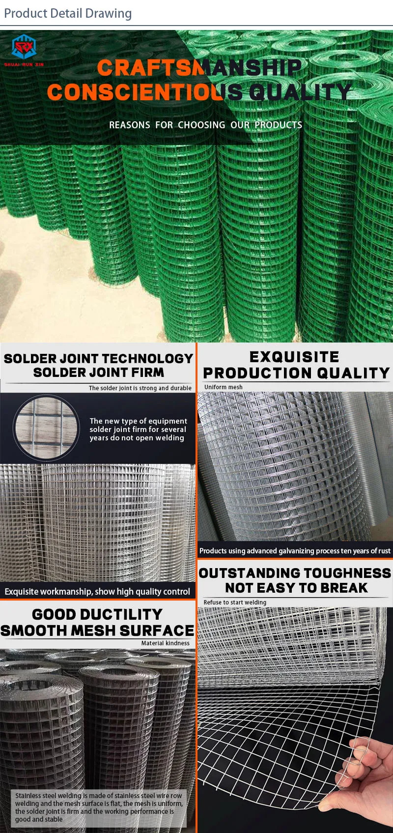 19 Gauge Galvanized Welded Wire Mesh 1x1 Square Hole Hardware Cloth