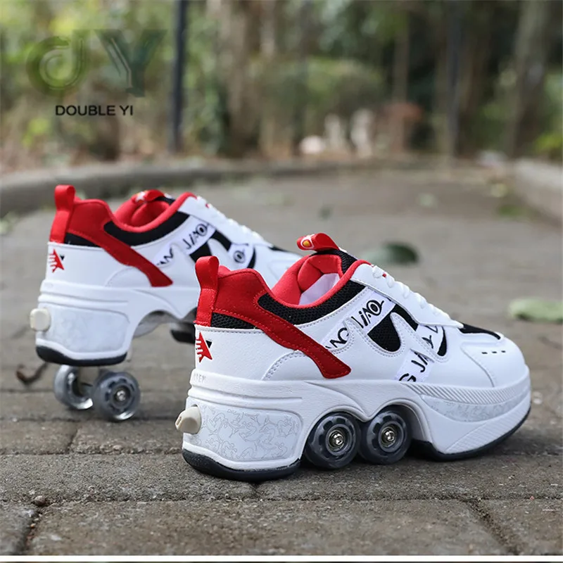 Deformed Shoes and  Roller Skates For Adults  Wholesale 4 Wheels Skate Shoes