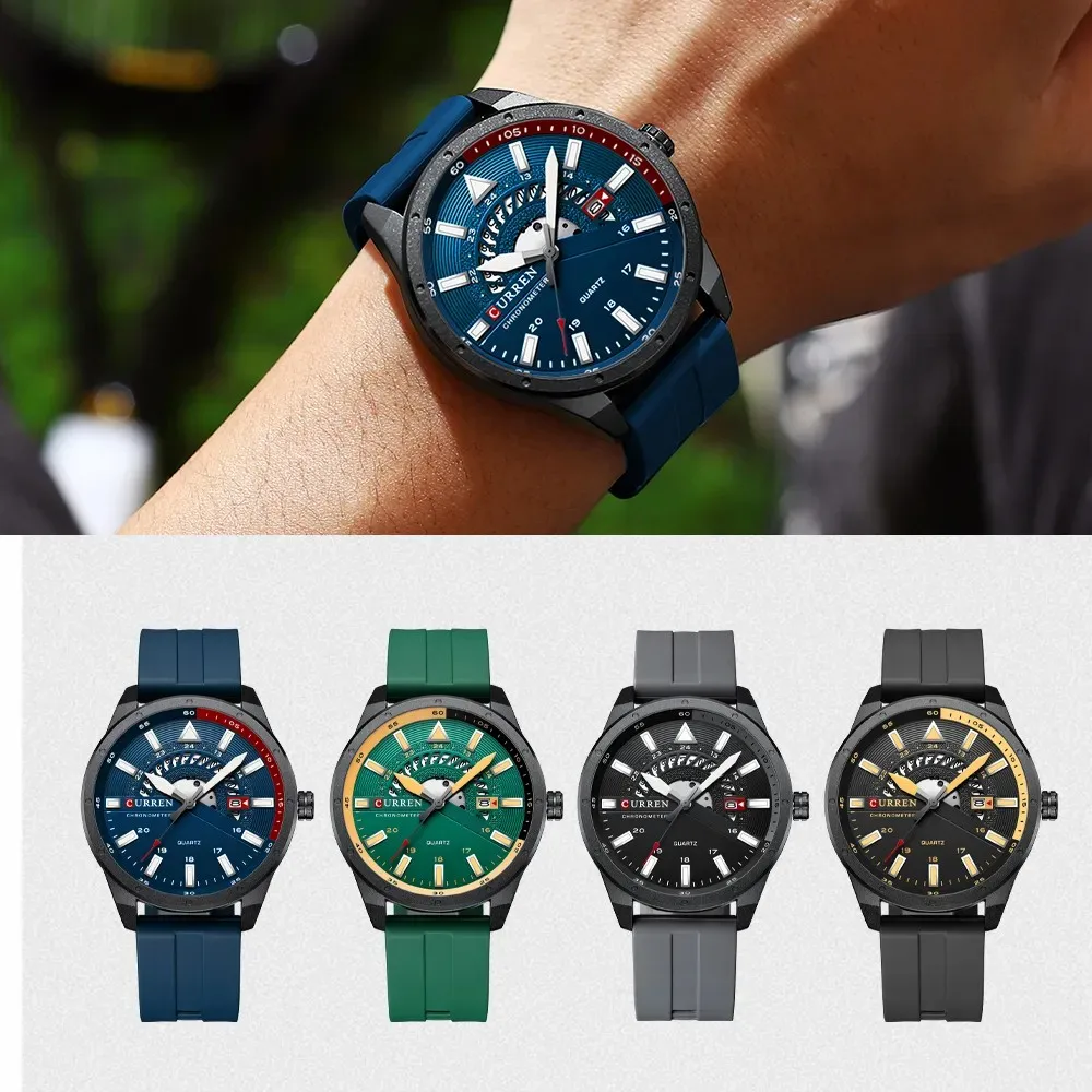 CURREN 8421 Men's Casual Sport Watch - Battery Life 2 Years