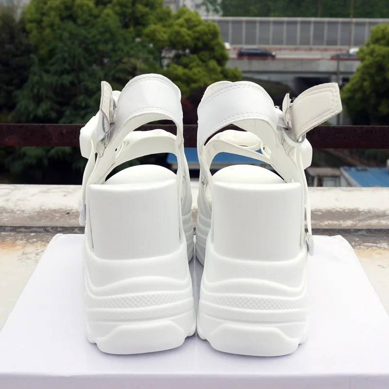 Irresistible Deals Custom Logo Dropshipping Women's Platform Wedges Sandals High Heel Gladiator Fashion Sneakers - Summer Comfort Shoes, 12CM - Image 4
