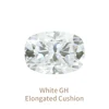 White GH Cushion Cut