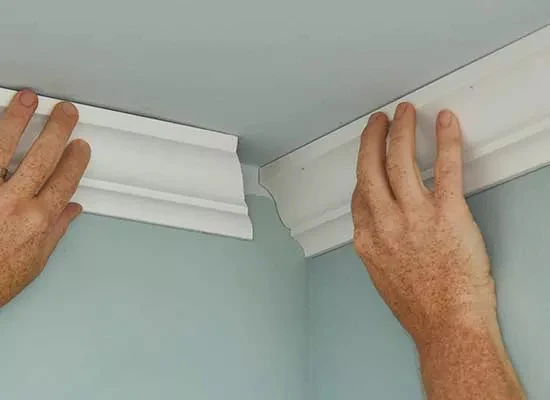 Solid Wooden Cove Crown Moulding Wood Cornice