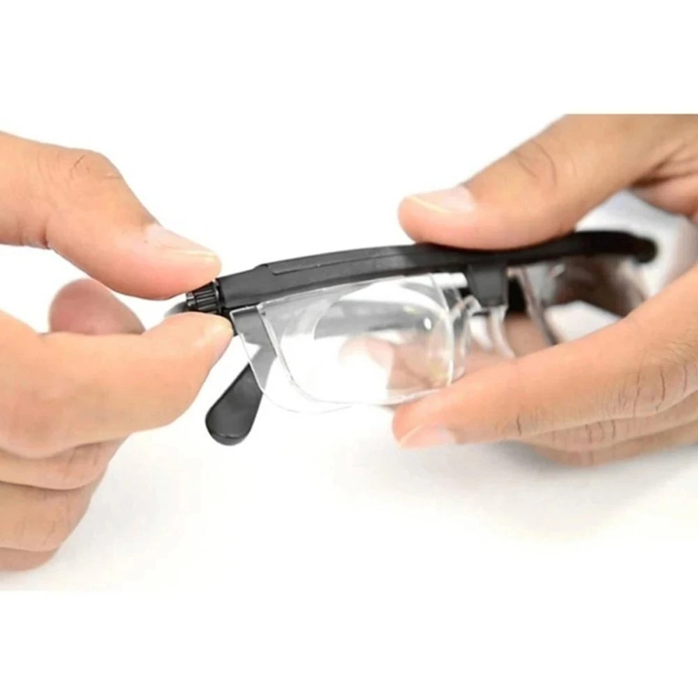 Adjustable Strength Glasses Lens Eyewear Distance Reading Glasses Focus