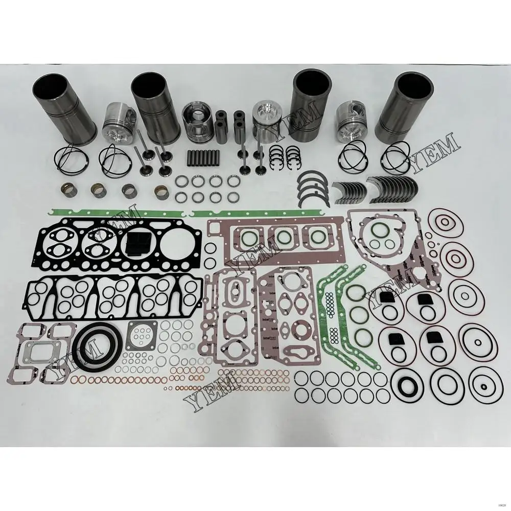 Overhaul Gasket Kit With Cylinder Gaskets Set Piston Rings Liner Bearing Valves Fit for Volvo D5A-T
