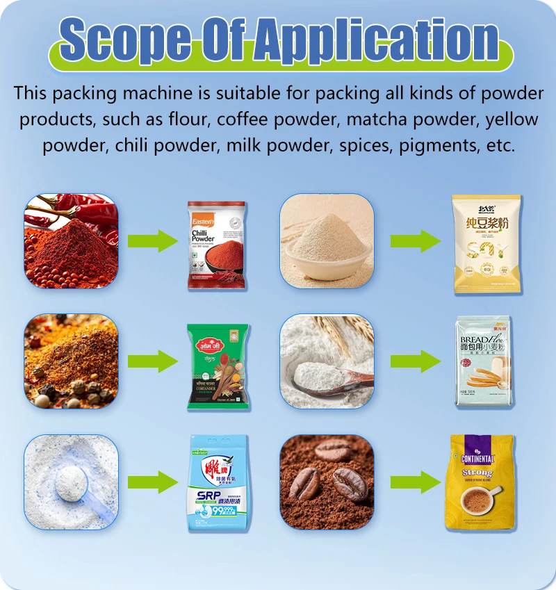 Full Automatic Food Grade Spice Powder Sachet Fill Seal Packaging Machine with Plastic & Paper Bags/Pouch Options CE Certified