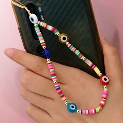 LOVE Letters Wholesale Phone Chain Fashion Colorful Handmade Phone Charm Strap Beaded Lanyard High Quality Beads Phone Chain