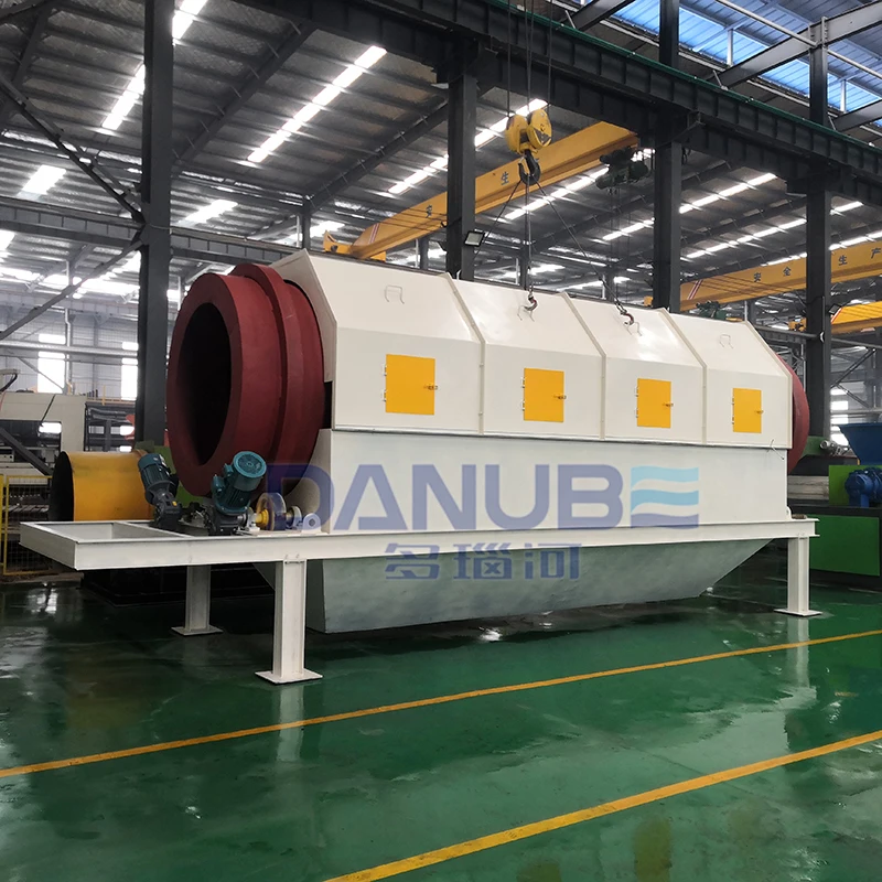 Industrial Domestic Waste Recycle System Processing Equipment Drum Screen High Capacity Household Trash Treatment Air Separator