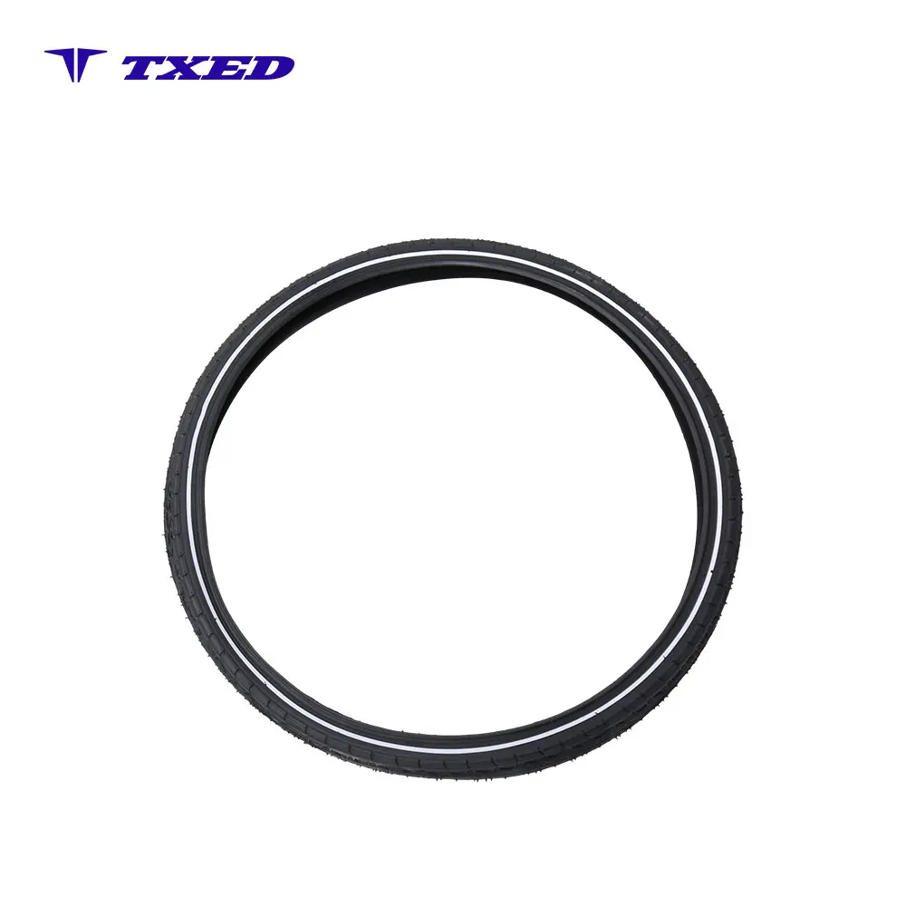 Wear Resistant Bicycle Tire With Reflective Sidewall Excellent Grip and Riding Safety Black 26 Inch 15 Bicycle Tire