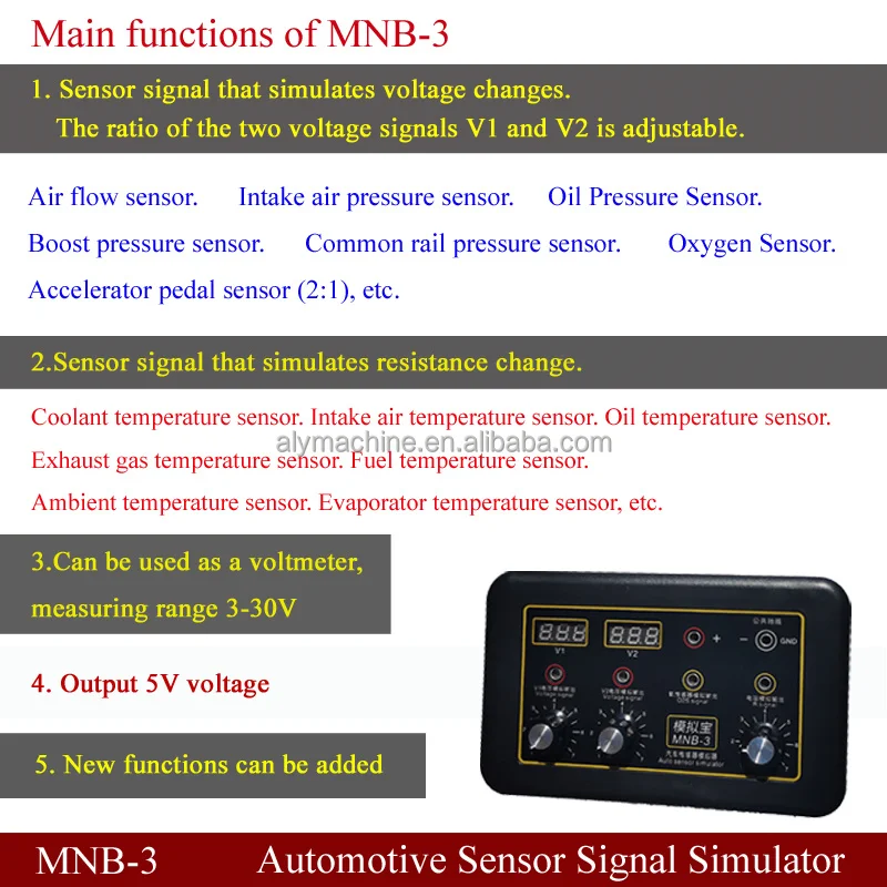 Mnb 3 Automobile Signal Simulator For Temaperature Sensor Dual Throttle