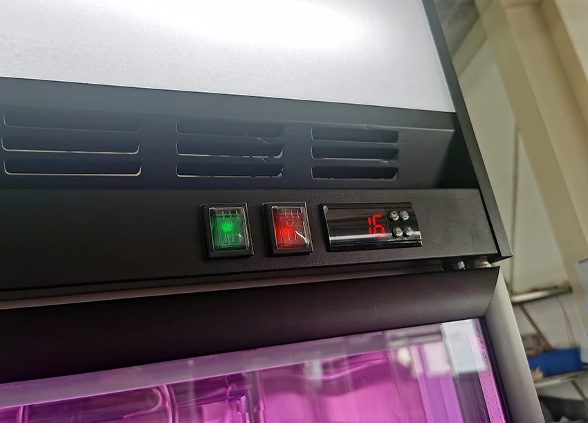 Meat Showcase Freezer Butchery Upright Fresh Meat Display Cooler Vertical Beef Display Fridge