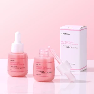 Hydrating Moisturizing Brightening Custom Logo Skin Care Pink Peptide Niacinamide Face Serum Skin Care