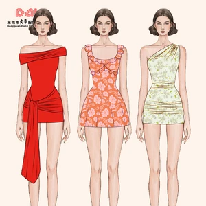 Clothing Manufacturer OEM Logo Printing Customized Women's Casual Dress Beach Vacation High Quality Dresses