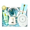 Blue-Heating cup with spoon+flower+umbrella+fan+Neck massage