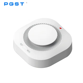 PGST NEW Independent Smoke Detector with siren and 9V battery wireless Fire Alarm Sensor for Smart Home Security System Host