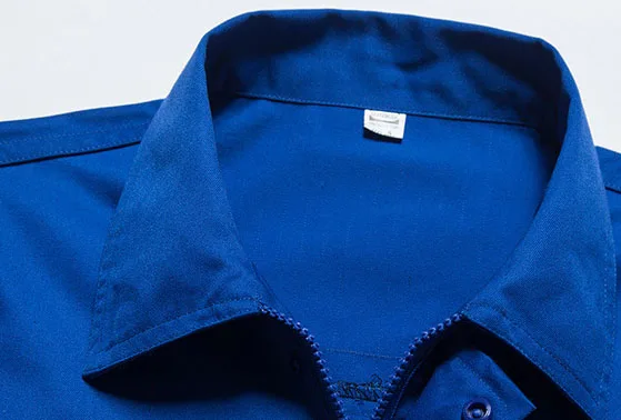 Custom Antistatic summer long-sleeved work clothes for men and women maintenance machine auto repair