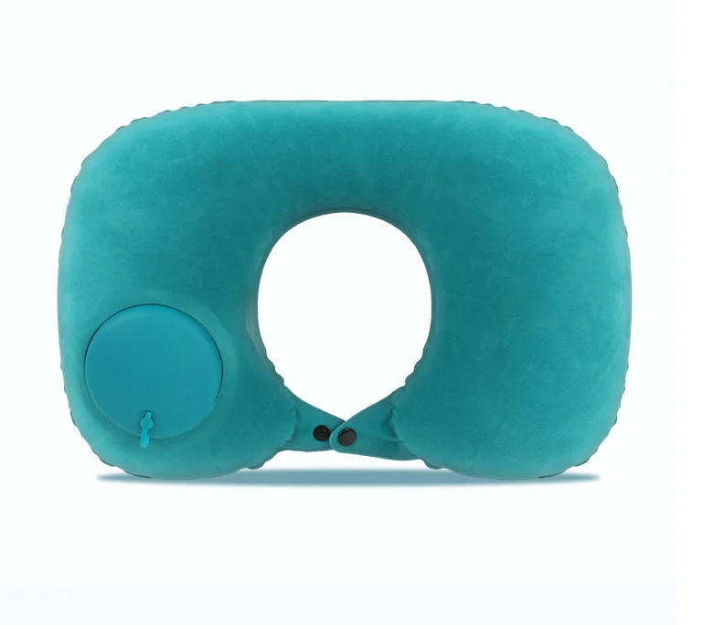 Inflatable U Shaped Travel Pillow Neck Head Rest Pvc Air Cushion Office