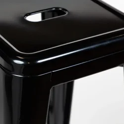 Фабричные недорогие металлические стулья для улицы дома кафе ресторана промышленный винтажный стиль штабелируемые антикварные обеденные черные