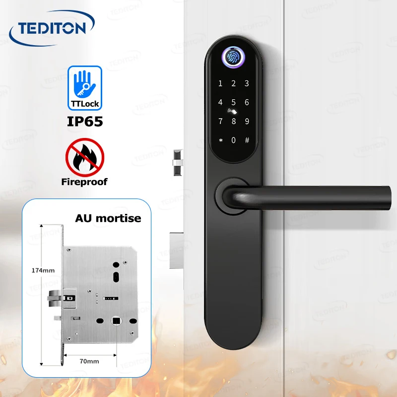 Tediton Safe Fireproof Waterproof 304 Stainless Steel Ttlock