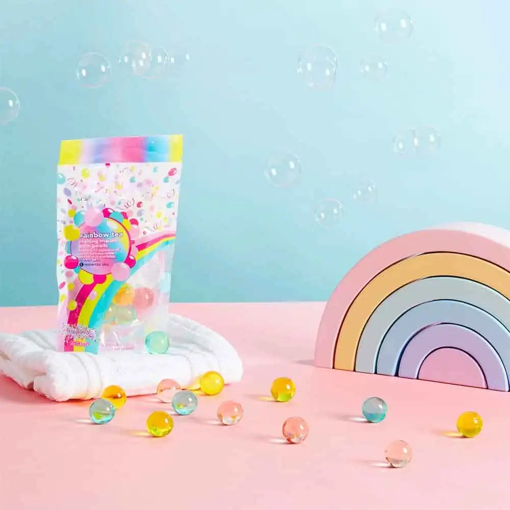 Собственная торговая марка, оптовая продажа, OEM, красочные ароматические расслабляющие пузырьки для ванной, жемчужные бусины, масла для детской ванны