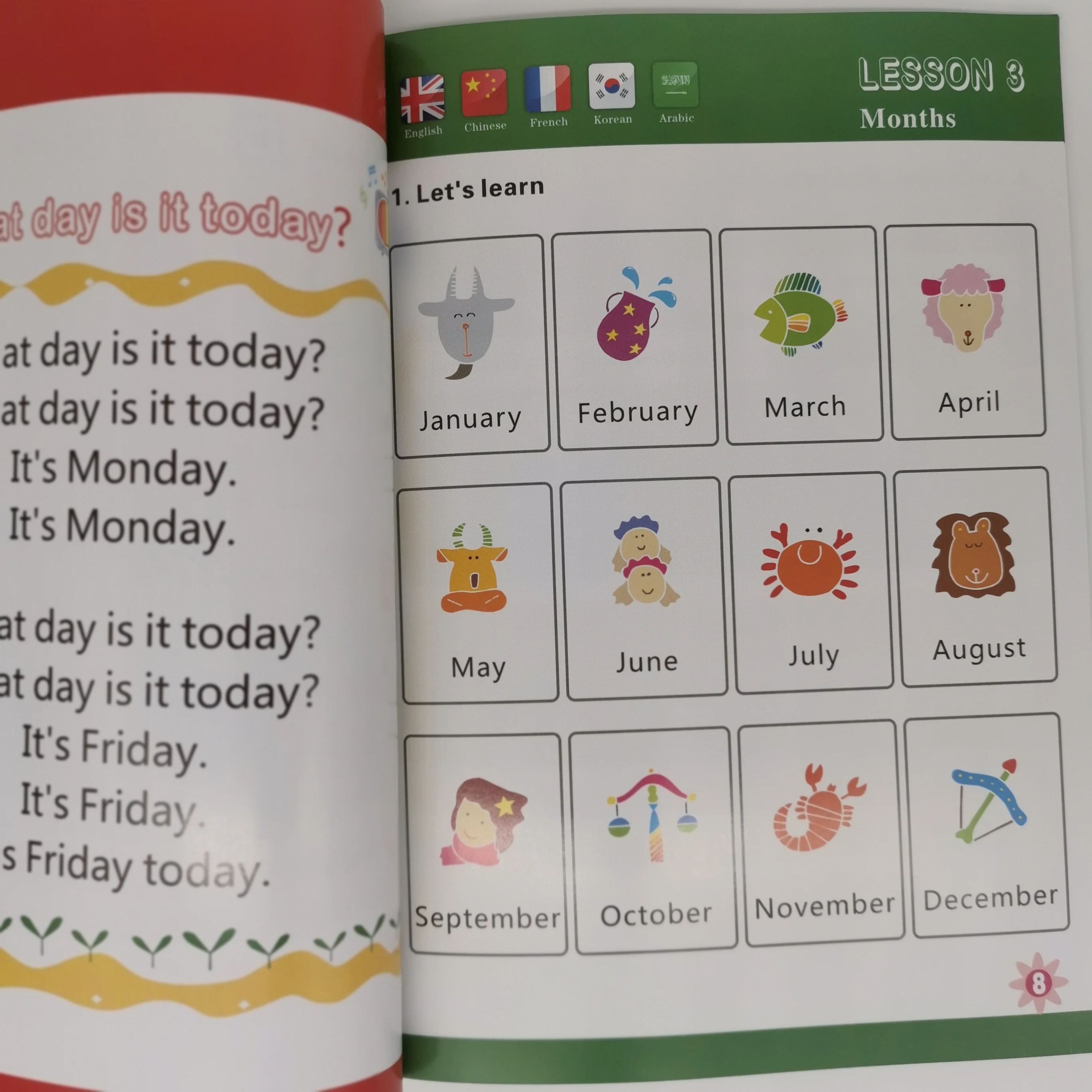 Детская говорящая ручка серии раннего обучения с 5 языками