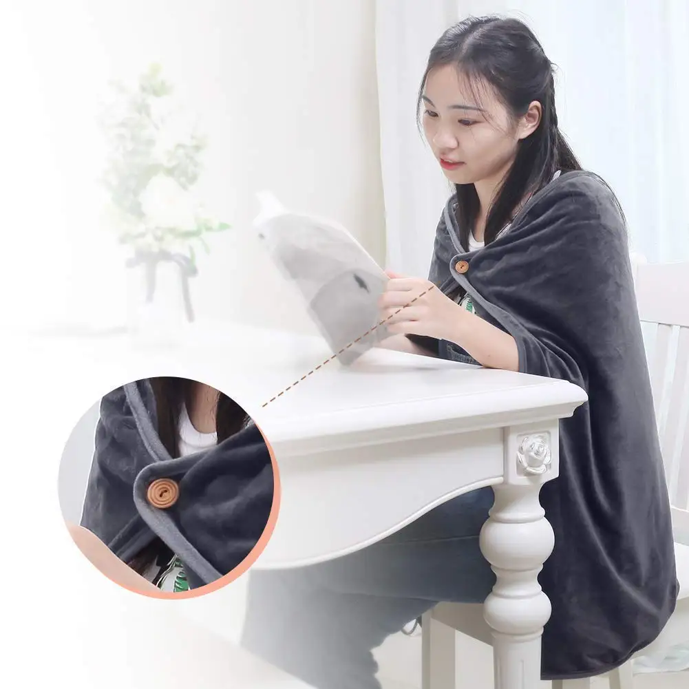 Office Home Super Soft Winter Neck Shoulder Chargeable Mobile 12v Portable Infrared Soft Electric Heating Blanket Warmer Buy Air Hangat Selimut Mobil