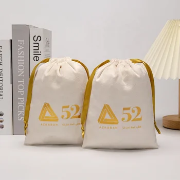 Wholesale Velvet Jewelry Pouches with Custom Logo Gold Foil Drawstring Bag Recyclable Craft Use