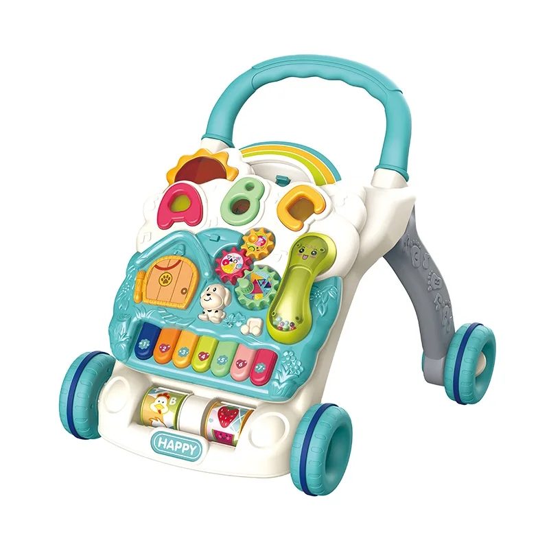 2021 Many FUNCTION Musical Learning Baby Walking Trolley Toy Baby Walker Toys