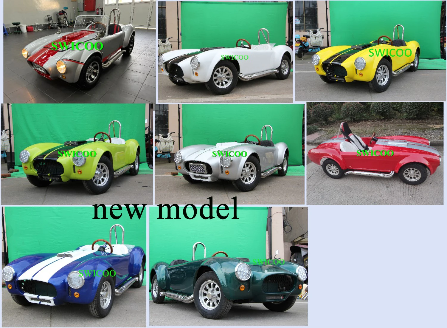 High Performance Gas Powered 150cc Mini Cobra Petrol Classic Car Golf