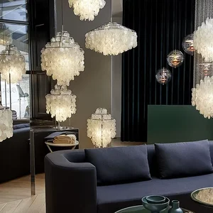 Italian Retro Nordic-Style Shell Chandelier for Living Room Pendant Lights Product Category