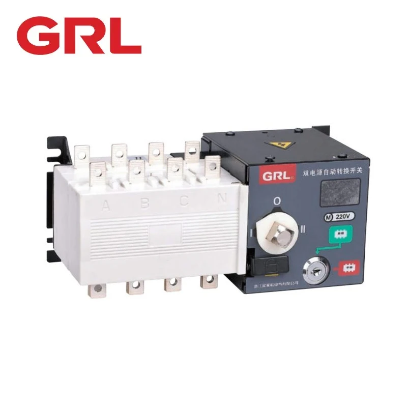 AC DC Automatic Transfer Switch for Generator Dual Power 4P 400V 100A ATS