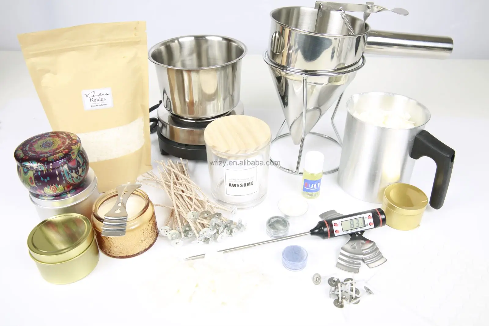 Eco Pretabbed Cotton Candle Wick With Natural Soy Wax Coating Buy Candle Wick,Cotton Candle